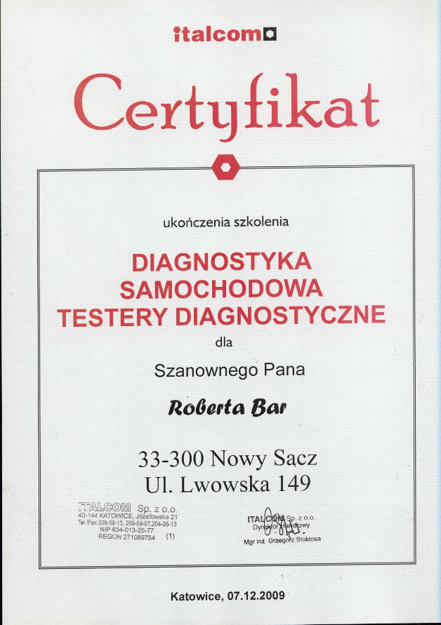 Certyfikat